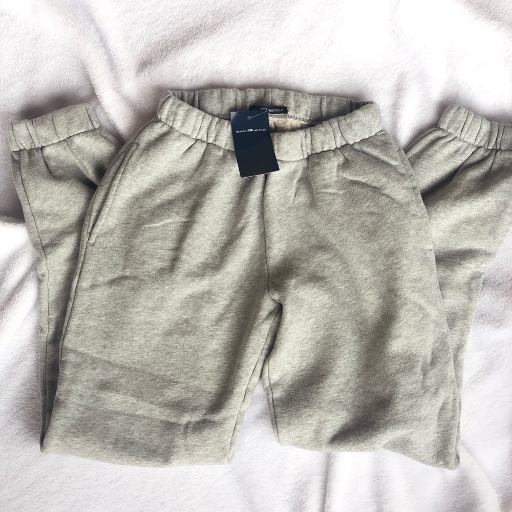 Brandy Melville light grey gray sweatpants joggers